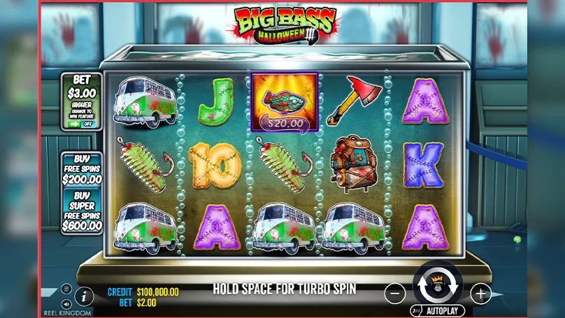 Big Bass Halloween 3 slot gameplay