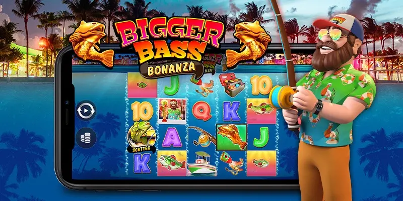 Bigger Bass Bonanza slot gameplay
