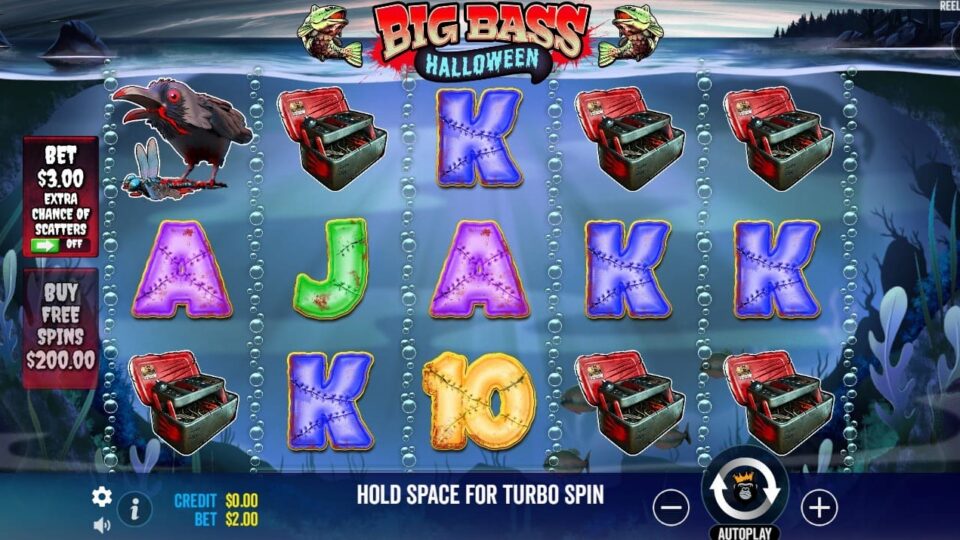 Big Bass Halloween slot gameplay