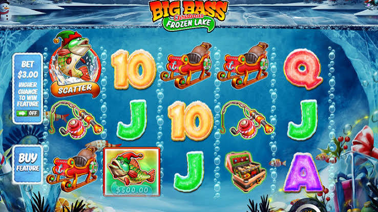Big Bass Christmas – Frozen Lake slot gameplay